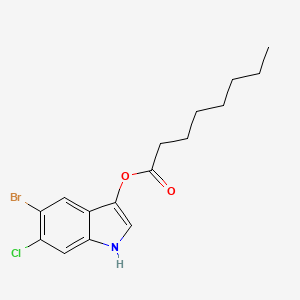 molecular formula C16H19BrClNO2 B1588769 5-Bromo-6-chloro-3-indolyl caprylate CAS No. 209347-94-4