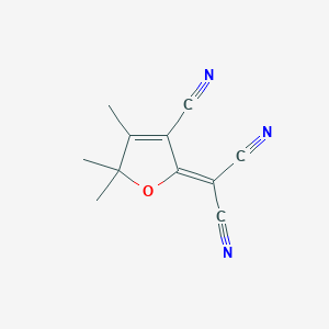 molecular formula C11H9N3O B1588782 2-(3-Cyano-4,5,5-trimethylfuran-2-ylidene)propanedinitrile CAS No. 171082-32-9
