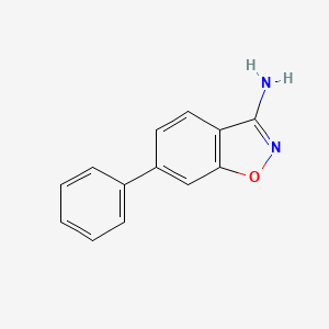 molecular formula C13H10N2O B1588786 6-Phenylbenzo[d]isoxazol-3-amine CAS No. 268734-42-5