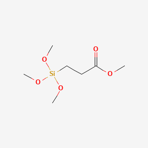 molecular formula C7H16O5Si B1588793 2-(Carbomethoxy)ethyltrimethoxysilane CAS No. 76301-00-3