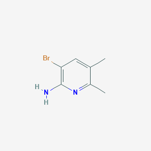 molecular formula C7H9BrN2 B015888 2-Amino-3-bromo-5,6-dimethylpyridine CAS No. 161091-49-2
