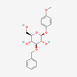 molecular formula C20H24O7 B1588809 4-甲氧苯基 3-O-苄基-β-D-吡喃葡萄糖苷 CAS No. 303127-80-2