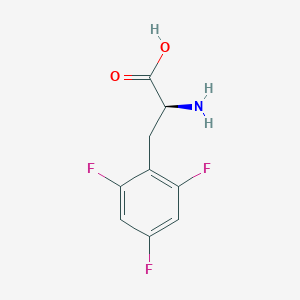 molecular formula C9H8F3NO2 B1588819 (S)-2-Amino-3-(2,4,6-trifluorophenyl)propanoic acid CAS No. 481660-72-4