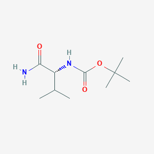 molecular formula C10H20N2O3 B1588820 (R)-叔丁基(1-氨基-3-甲基-1-氧代丁-2-基)氨基甲酸酯 CAS No. 70717-76-9