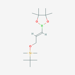 (E)-3-(tert-Butyldimethylsilyloxy)propene-1-yl-boronic acid pinacol ester