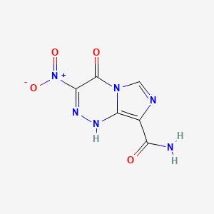 molecular formula C6H4N6O B1588833 3-Nitro-4-oxo-1,4-dihydroimidazo[5,1-c][1,2,4]triazine-8-carboxamide CAS No. 287964-59-4