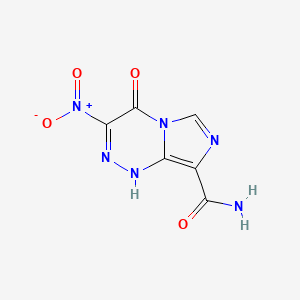 3-Nitro-4-oxo-1,4-dihydroimidazo[5,1-c][1,2,4]triazine-8-carboxamide