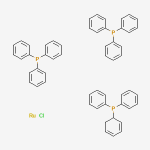 molecular formula C54H49ClP3Ru+3 B1588837 Chlorohydrotris(triphenylphosphine)ruthenium CAS No. 55102-19-7