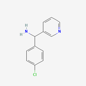 molecular formula C12H11ClN2 B1588841 (4-Chlorophenyl)(pyridin-3-yl)methanamine CAS No. 883548-10-5