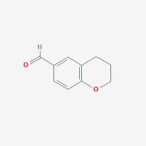 molecular formula C10H10O2 B1588843 Chroman-6-carbaldehyde CAS No. 55745-97-6