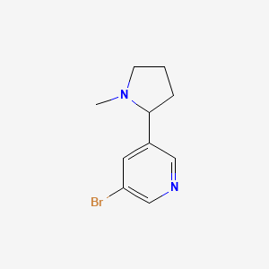 molecular formula C10H13BrN2 B1588854 3-Bromo-5-(1-methyl-pyrrolidin-2-yl)-pyridine CAS No. 71719-09-0