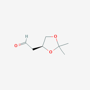 molecular formula C7H12O3 B1588859 (4S)-2,2-dimethyl-1,3-dioxolane-4-acetaldehyde CAS No. 32233-44-6