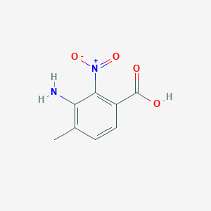 molecular formula C8H8N2O4 B1588862 3-Amino-4-methyl-2-nitrobenzoic acid CAS No. 37901-90-9