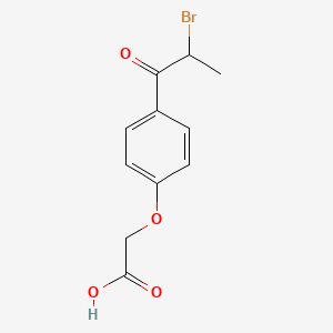 molecular formula C11H11BrO4 B1588864 4-(2-溴丙酰)苯氧乙酸 CAS No. 33254-93-2