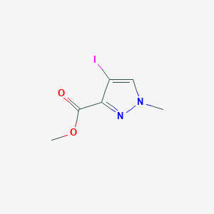 molecular formula C6H7IN2O2 B1588891 4-碘-1-甲基-1H-吡唑-3-甲酸甲酯 CAS No. 75092-25-0