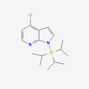 molecular formula C16H25ClN2Si B1588899 4-Chloro-1-(triisopropylsilyl)-1H-pyrrolo[2,3-b]pyridine CAS No. 651744-48-8