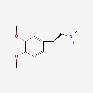 molecular formula C12H17NO2 B1588903 (S)-1-(3,4-Dimethoxybicyclo[4.2.0]octa-1,3,5-trien-7-yl)-N-methylmethanamine CAS No. 866783-12-2