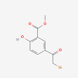 B1588907 Methyl 5-(2-bromoacetyl)-2-hydroxybenzoate CAS No. 36256-45-8