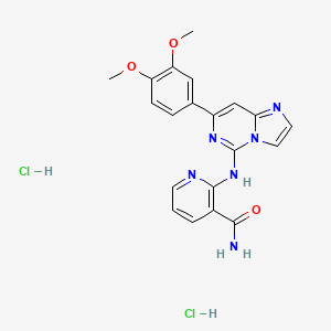 molecular formula C20H19ClN6O3 B1588918 BAY 61-3606 hydrochloride CAS No. 648903-57-5