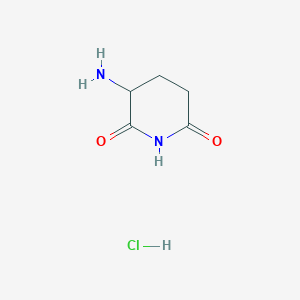 molecular formula C5H9ClN2O2 B158892 3-Aminopiperidine-2,6-dione hydrochloride CAS No. 24666-56-6