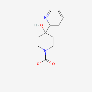molecular formula C15H22N2O3 B1588922 Tert-butyl 4-hydroxy-4-(pyridin-2-YL)piperidine-1-carboxylate CAS No. 90606-75-0