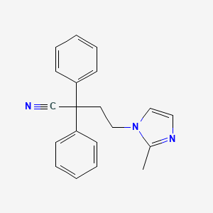 B1588928 4-(2-Methyl-1H-imidazol-1-yl)-2,2-diphenylbutanenitrile CAS No. 214777-43-2