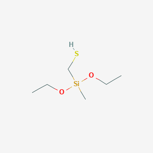 molecular formula C6H16O2SSi B1588935 Mercaptomethylmethyldiethoxysilane CAS No. 55161-63-2
