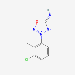 5-Amino-3-(3-chloro-2-methylphenyl)-1,2,3,4-Oxatriazolium chloride