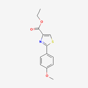 molecular formula C13H13NO3S B1588943 Ethyl 2-(4-methoxyphenyl)thiazole-4-carboxylate CAS No. 57677-79-9