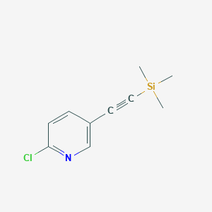 molecular formula C10H12ClNSi B1588952 2-Chloro-5-trimethylsilanylethynyl-pyridine CAS No. 263012-81-3