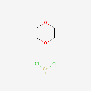 molecular formula C4H8Cl2GeO2 B1588957 Germanium(II) chloride dioxane complex (1:1) CAS No. 28595-67-7