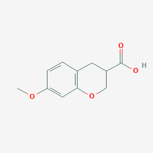 molecular formula C11H12O4 B1589002 7-methoxychroman-3-carboxylic Acid CAS No. 3187-51-7
