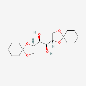 molecular formula C18H30O6 B1589004 (1S,2S)-1,2-bis[(3R)-1,4-dioxaspiro[4.5]decan-3-yl]ethane-1,2-diol CAS No. 76779-67-4