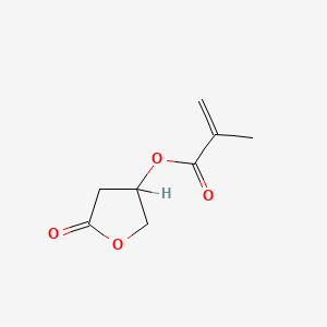 molecular formula C8H10O4 B1589012 2-Propenoic acid, 2-methyl-, tetrahydro-5-oxo-3-furanyl ester CAS No. 130224-95-2