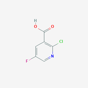 molecular formula C6H3ClFNO2 B1589015 2-氯-5-氟烟酸 CAS No. 38186-88-8