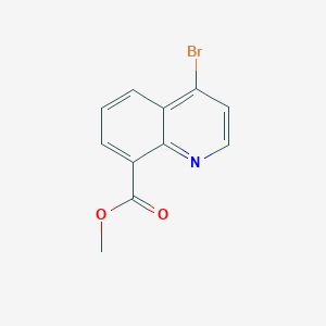 molecular formula C11H8BrNO2 B1589021 4-溴喹啉-8-甲酸甲酯 CAS No. 132664-48-3