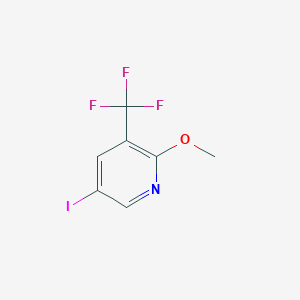 molecular formula C7H5F3INO B1589028 5-Iodo-2-methoxy-3-(trifluoromethyl)pyridine CAS No. 887707-27-9
