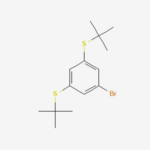molecular formula C14H21BrS2 B1589030 1-Bromo-3,5-bis(tert-butylthio)benzene CAS No. 795274-44-1