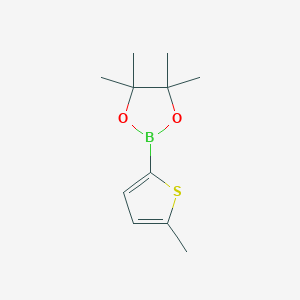 B1589034 4,4,5,5-Tetramethyl-2-(5-methylthiophen-2-yl)-1,3,2-dioxaborolane CAS No. 476004-80-5