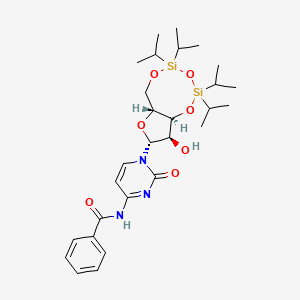 molecular formula C28H43N3O7Si2 B1589038 N4-Benzoyl-3',5'-O-(1,1,3,3-tetraisopropyl-1,3-disiloxanediyl)cytidine CAS No. 69304-43-4