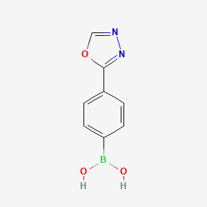 molecular formula C8H7BN2O3 B1589046 [4-(1,3,4-oxadiazol-2-yl)phenyl]boronic Acid CAS No. 276694-22-5