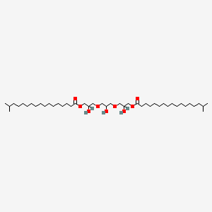 molecular formula C45H88O9 B1589049 [2-hydroxy-3-[2-hydroxy-3-[2-hydroxy-3-(16-methylheptadecanoyloxy)propoxy]propoxy]propyl] 16-methylheptadecanoate CAS No. 66082-42-6