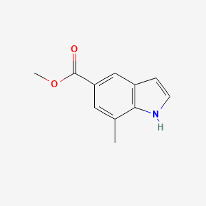 molecular formula C11H11NO2 B1589053 Methyl 7-methyl-1H-indole-5-carboxylate CAS No. 180624-25-3