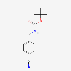 molecular formula C13H16N2O2 B1589058 Tert-butyl 4-cyanobenzylcarbamate CAS No. 66389-80-8