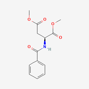 molecular formula C13H15NO5 B1589060 (S)-dimethyl 2-benzamidosuccinate CAS No. 86555-45-5