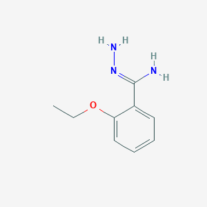 molecular formula C9H13N3O B1589062 2-Ethoxybenzimidohydrazide CAS No. 889943-46-8