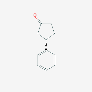 molecular formula C11H12O B1589073 (S)-3-Phenylcyclopentanone CAS No. 86505-50-2