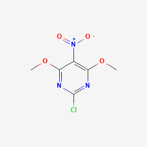molecular formula C6H6ClN3O4 B1589081 2-Chloro-4,6-dimethoxy-5-nitropyrimidine CAS No. 478010-54-7