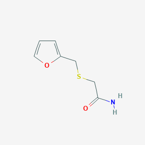 molecular formula C7H9NO2S B1589082 2-((Furan-2-ylmethyl)thio)acetamide CAS No. 86251-28-7