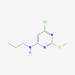 molecular formula C8H12ClN3S B1589083 4-Chloro-6-propylamino-2-methylthiopyrimidine CAS No. 261765-64-4